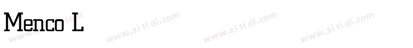 Menco Light字体转换 Menco Light字体转换